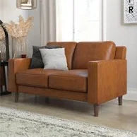 Craftsmen Leather Upholstery Two Seater Sofa Chair